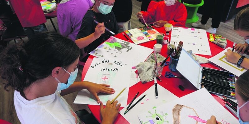 Crianças e jovens ilustram “Ideias com Sumo”