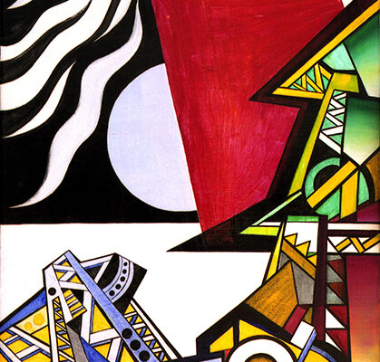 Pintura de Costa Brites em exposição na sede do Trevim