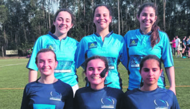 Jogadoras da equipa feminina na Seleção Centro/Norte