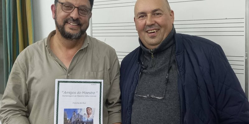 Filarmónica Flor do Alva oferece marcha ao maestr...