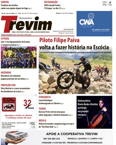 Trevim - Edição: 28 de maio de 2026 | N.º 1588